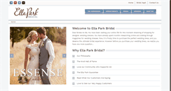 Desktop Screenshot of ellaparkbridal.com